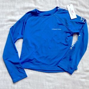 Vineyard Vines Kids Blue Swim Rashguard